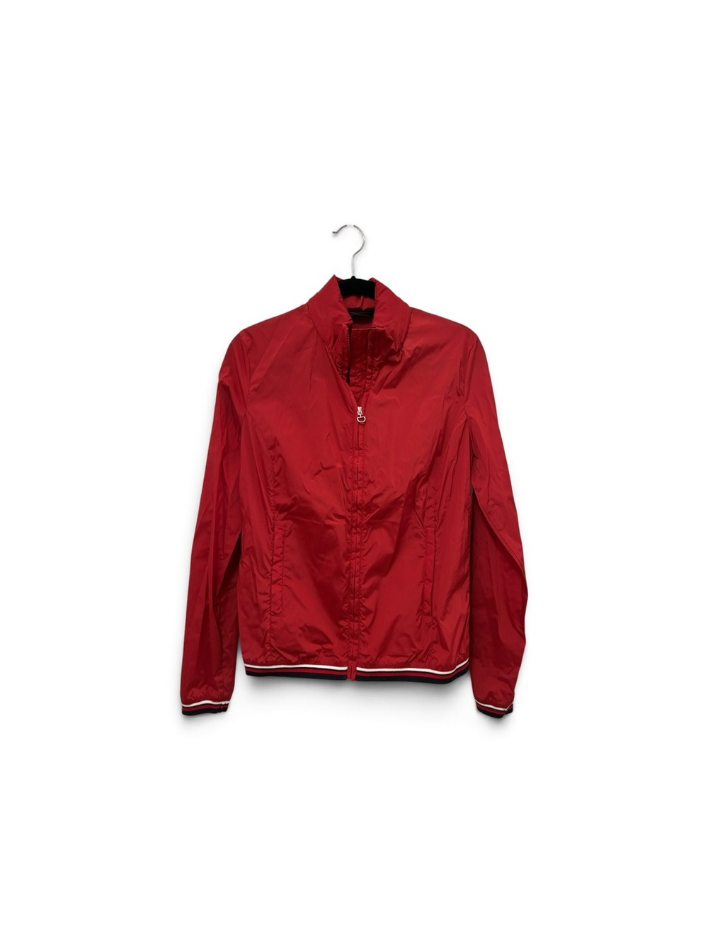 Cavalleria Toscana Red Lightweight Zip-Up Jacket